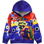 Rainbow Friends Pojkar Hoodie Jacka Cool lue Sweatshirt Kläder k B 120cm