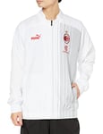 AC Milan 769276 Prematch Jacket Jacket Men's White-Tango Red M