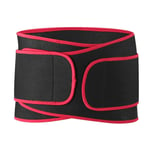 Jingyig Ceinture de Soutien Lombaire à la Taille, Taille-Bordures, pour Les Exercices Sportifs(Black Red Edge L)