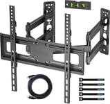 BONTEC Corner TV Wall Mount Bracket for 26-50 inch LED LCD Flat Curved TVs, Tilt