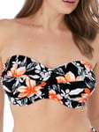 32D Fantasie Port Maria Bikini Top Bandeau Bikini Tops Beachwear Black Swimwear