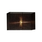 Inspired Lighting - Inspired Diyas - Florence - Abat-jour rectangulaire en organza, 400x210x260mm, noir, pour lampadaire