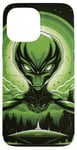 Coque pour iPhone 13 Pro Max Tête d'extraterrestre verte mignonne visage OVNI || Alien