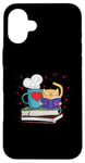 iPhone 16 Plus Kittens Cats Tea and Books Reading For Reader Case