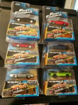 Fast Furious Set 6 Models Car Diecast Wave 2 1/55 Dom Letty Brian Jada