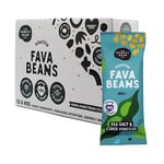 The Honest Bean Co Roasted Fava Bean Sea Salt & Cider Vinegar, Made in Britain, Healthy Snack, High Protein, Vegan, 40 g (Pack of 12)