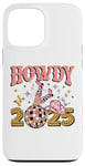 iPhone 13 Pro Max Howdy 2025, new year, 2025, cowgirl, gold silver pink Case