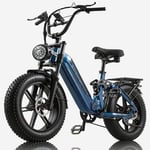 BURCHDA AZ20 elcykel, 1000W motor, 20AH batteri, 20x4,0" däck, 25-45KM/H