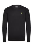 Lyle & Scott Cotton Merino V Neck Jumper Svart