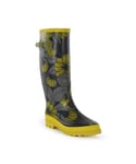 Regatta Womens/Ladies Orla Kiely Floral Wellington Boots (Heligan Yellow) - Size UK 3