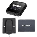 NETGEAR Routeur 5G SIM WiFi 6E (MR6450) – routeur Mobile 5G WiFi Ultra-Rapide, 6 Gbit/s et Jusqu’à 32 appareils | Livré avec Une Batterie supplémentaire et Antenne Externe