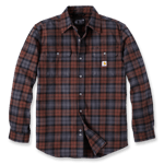 Carhartt rutete Flanellskjorte, Herre, Mocha, XXL