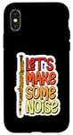 Coque pour iPhone X/XS Let's Make Some Noise Flûte Joueur