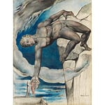 William Blake Antaeus Dante Last Circle Of Hell Large Art Print Poster Wall Decor Premium Mural