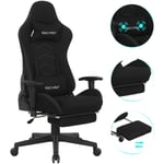 Puluomis - Chaise Gamer Ergonomique Chaises de Bureau à haut Dossier Chaise Gaming Adulte Avec Fonction Balançoire avec Repose-pieds et Support