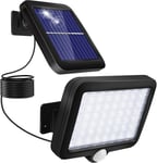 Lampe Solaire Exterieur Avec Détecteur De Mouvement, Eclairage Exterieur Solaire Étanche Ip67 D'Éclairage Angle 120° Lumiere