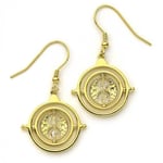 Brand New Genuine Harry Potter Gold Plated Sterling Silver Time Turner Earrings