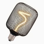 LEDVANCE LED Lampa E27 Filament Spiral Square Svart 130lm DIM 3,5W