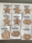 9 x Pets at Home Wooden Keepsake for Cat loves - hanging could go on Tree xmas