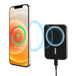 HATALKIN Magnetic Car Mount Wireless Charger Compatible with iPhone 12/iPhone 13/13 Pro/12 Pro/Pro Max/Mini,Magnet Phone Holder Stand 15W Fast Charging Car Mount Wireless Charger Support Mag safe Case