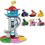 Paw Patrol Lookout - Stort torn med musik, ljus och 6 hundfigurer - Perfekt present till barn