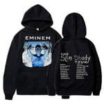 Eminem Anger Management Tour 2002 Hoodie Vintage Harajuku Rolig Rick Tröjor Långärmad Män Kvinnor Pullover Mode XL