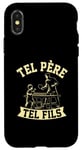 Coque pour iPhone X/XS Tel père tel fils accessoire tennis de table ping pong