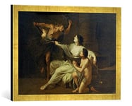 Kunst für Alle 'Image encadrée de Joseph Hauber Allegorie sur la Droit Pénal de Bavière réforme Impression d'art dans Le Cadre de Haute qualité Photos Fait Main., 60 x 40 cm, Or Raya