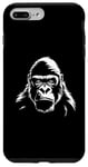 Coque pour iPhone 7 Plus/8 Plus Gorilla Silhouette, Gorilla, Dos argenté, Homme, Femme
