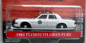 Thelma & Louise 1982 Plymouth Gran Fury Arizona Highway Patrol, 1:64 greenlight