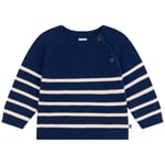 Petit Bateau Stripete Strikkegenser Marineblå | Marineblå | 3 months