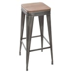 Atmosphera Créateur D'intérieur - Tabouret de bar gris Joris gm Atmosphera - Gris