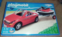 Playmobil 5133 Voiture avec remorque et jetski - RARE - NEUF