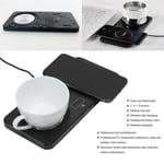 100‑240V Us Plug 2 In 1 Phone Wireless Charger Drink Heating Warmer Magnet Set