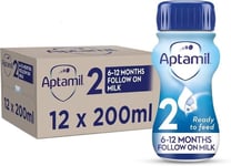 Aptamil Advanced 2 Follow On Baby Milk Ready to Use Liquid Formula, 6-12 Months,