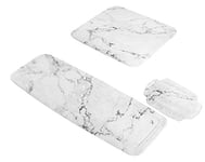 Kleine Wolke 4102901001 Marble Tapis de baignoire Coton Anthracite 36 x 92 x 2 cm