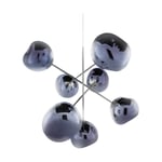 Tom Dixon Melt Chandelier large takkrona LED 196 cm Smoke