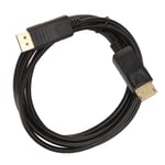 DisplayPort till DisplayPort-kabel 4K Fördröjningsfri DP till DP Adapterkabel för PC TV-skärm Projektor 1,8m