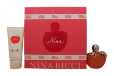 NINA RICCI LES BELLES DE NINA GIFTSET 80ML EDT + 100ML BODY LOTION. NEW