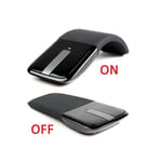 Souris Arc pour iMAC APPLE Sans Fil USB Pliable Universelle Capteur Optique 3 Boutons (NOIR)