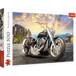 Trefl Puzzle, Moto Noire, 500 Pièces, Qualité Premium, pour Adultes et Enfants à partir de 10 Ans, TR37384