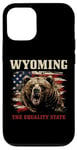 iPhone 13 Pro Wyoming The Equality Grizzly Bear US Flag Pride Patriotic Case