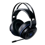 Razer Thresher for PlayStation - Wireless Gaming Headset for PS4, PS5 and PC (Wireless Headphones, 16 Hours of Battery Life, on-Headset Control, Artificial Leather ear pads) Black-Blue