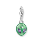 Thomas Sabo 2050-041-6 Charm Pendant Alien With Green Cold Jewellery