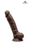 Gode Double Densité Chocolat 17,5cm - Modèle 1 - Sextoy Hyper Réaliste Silicone