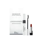 Dior Diorshow Iconic Overcurl Mascara 10ml + Lipstick Mini 1.5g Set Women New