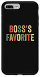 Coque pour iPhone 7 Plus/8 Plus Boss's Favorite Boss Fave Funny Employee Job Office Cabine