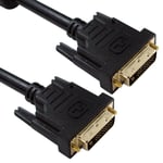 DVI Cable Dual Link Male DVI D to DVI-D Adapter Lead for PC Monitor TV 1080P UK