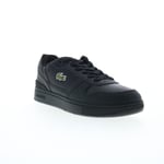 Lacoste T-Clip Set 224 2 SMA Mens Black Leather Lifestyle Trainers Shoes