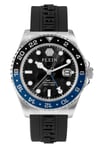 Philipp Plein Gmt-i Challenger Mens Black Watch PWYBA0123 Silicone - One Size